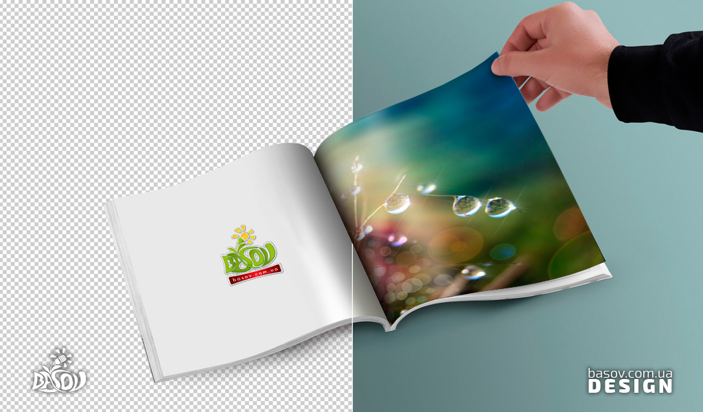 Розробка дизайну макетів для ЗМІ рекламний блок, полоса, розворот